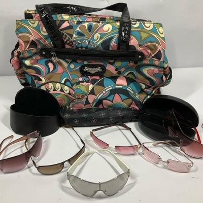 Colorful Tote and Sunglass 