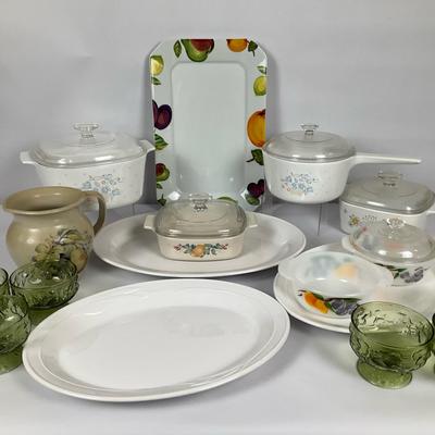Corning Ware Casserole Dishes And Serving Platters And More 