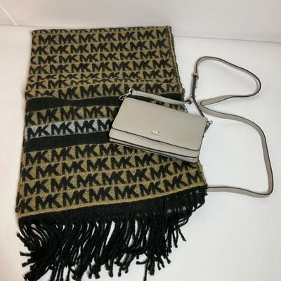 Michael Kors Hand Clutch & Scarf