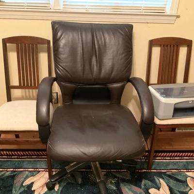 Office Chair, Chairs, and HP Printer