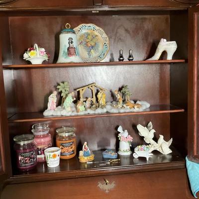 Small Collectibles and Porcelain Trinket Boxes