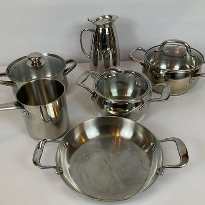 Stainless Steel Cookware & Pitcher Assortment