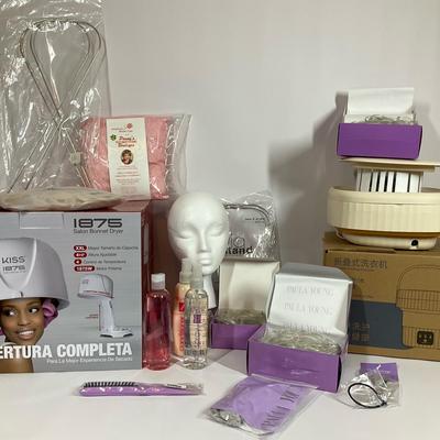 Hair Care & Styling Essentials with Foldable Washer