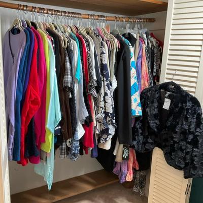 Colorful Women’s Clothing Closet Assortment Sizes 16-2X