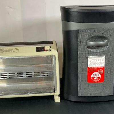 Paper Shredder And A Toastmaster Heater 