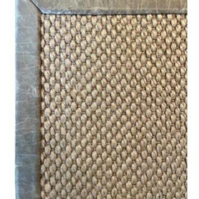 Miranda Cove Sisal Rug With 1.75 Inch Leather Trim - Great Condition!