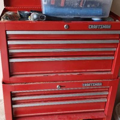 Craftsman Rolling Tool Chest & Top Box – Wrenches, Screwdrivers, Torque Wrench, Testers & More
