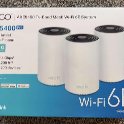 TP-Link Deco AXE5400 Tri-Band Mesh Wi-Fi 6E System