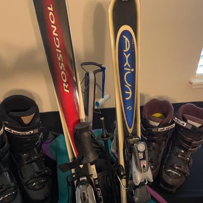 Snow Skis And Boots