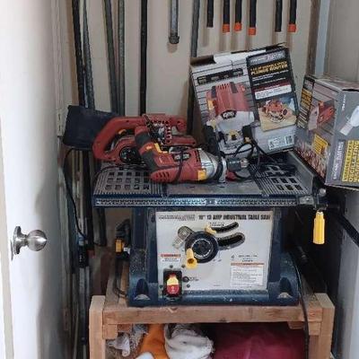 Chicago Electric Table Saw, Router, Sander, Power Tools & Clamps