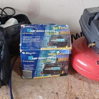 Auto Service Tools: Central Pneumatic Air Compressor, Battery Chargers, Inflator & More