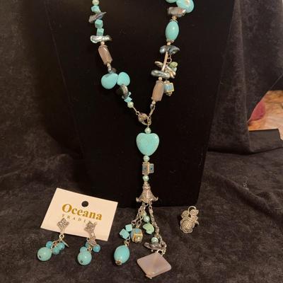 Oceana Earrings Plus Necklace 