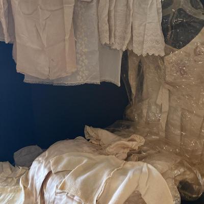 Old Wedding Dress And Children’s Clothes