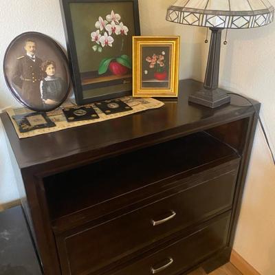New Classic Chest, Rustic Lamp And Cool Decor