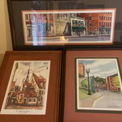 Three Framed Pictures 