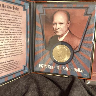 Ike Silver Dollar And Coin Collection  