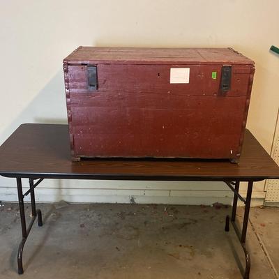 Table and chest