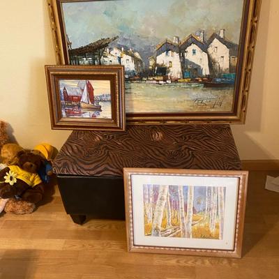Paintings On Canvas, Print, and Decorative Trunk