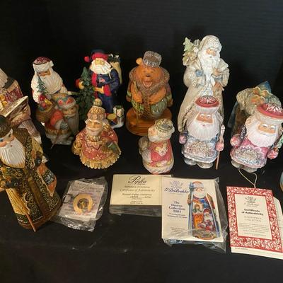 Thirteen Versions Of Santa Decor