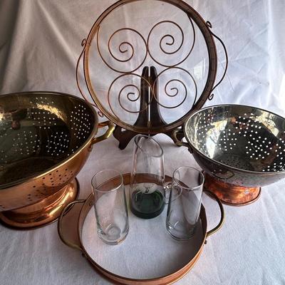 Vintage Copper Colander’s 