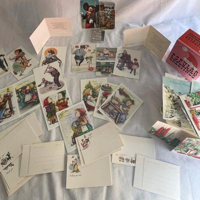Vintage Hallmark Cards, Post-A-Note Cards, Norman Rockwell Cards
