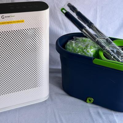 InvisiClean Aura II Air Purifier & Home Mop & Bucket