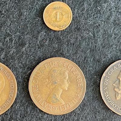 1918 British One Penny Coin, 1921 British One Penny, 1962 British One Penny Coin 