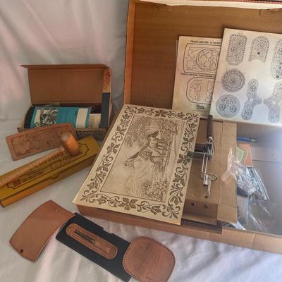 Tandy Let’s Do Leather craft Set & Others 