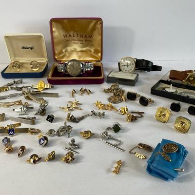 Tie Tacks, Cuff Links, and Watches