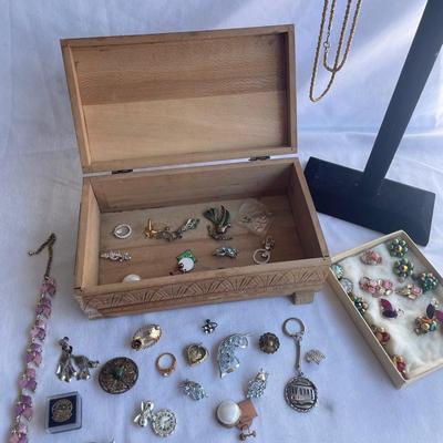 Vintage Costume Jewelry W/ Cases Lot 2 