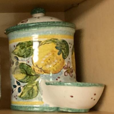 Ceramic biscuit or cookies jar