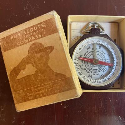 Boy Scouts Of America Taylor Instrument Compass with Original Box and Instructions