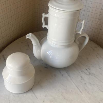 Pillivuyt Porcelain White Tea Set – France