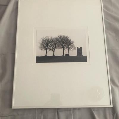 Framed Black-and-White Photograph with Artist Signature
