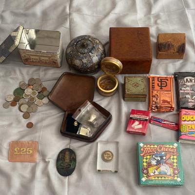 Coins, Boxes, Candy, and Memorabilia