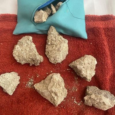 Natural Rock Specimens in a Zip Pouch