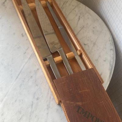 Knives by Austrian Swordmakers in Wooden Box