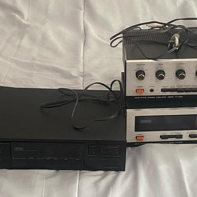 Kenwood KA-4006 Stereo Amplifier, KT-6001 AM/FM Tuner, and DP-47 Compact Disc Player
