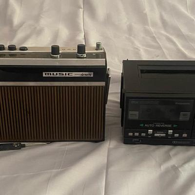Grundig Music-Boy 207 Radio and Panasonic RX-C20 Cassette Deck with Auto Reverse