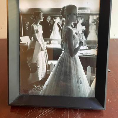 Framed Black-and-White Print of Grace Kelly & Audrey Hepburn Backstage at the Oscars