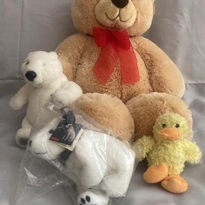 Plush Toy Lot Featuring Gund, Aurora, and Coca-Cola Collectibles