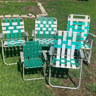 Vintage Webbed Chairs