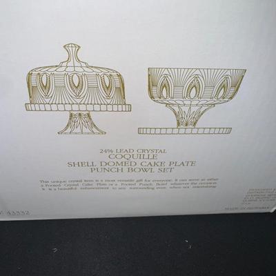 Godinger Cake/Punch Bowl Set