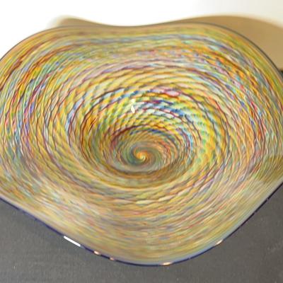 Artisan Signed Glass Bowl