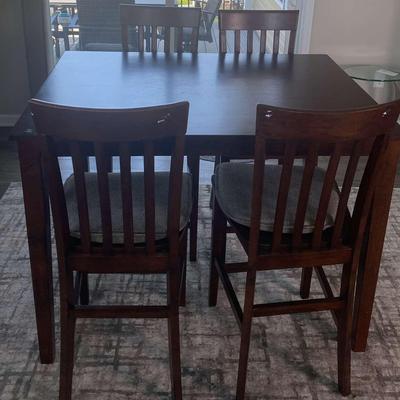 High Top Counter Height Table and Chairs