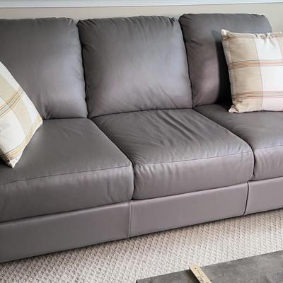 Faux Leather Sofa