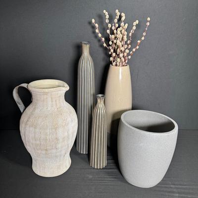 Gray Decor Vases
