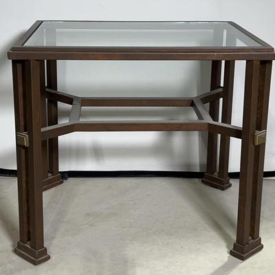 Metal Glass Top Table