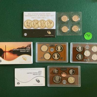 Presidential $1 Four Coin Set 