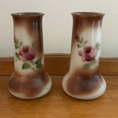 Westmoreland Milk Glass Vases